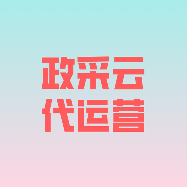 汕尾政采云代运营